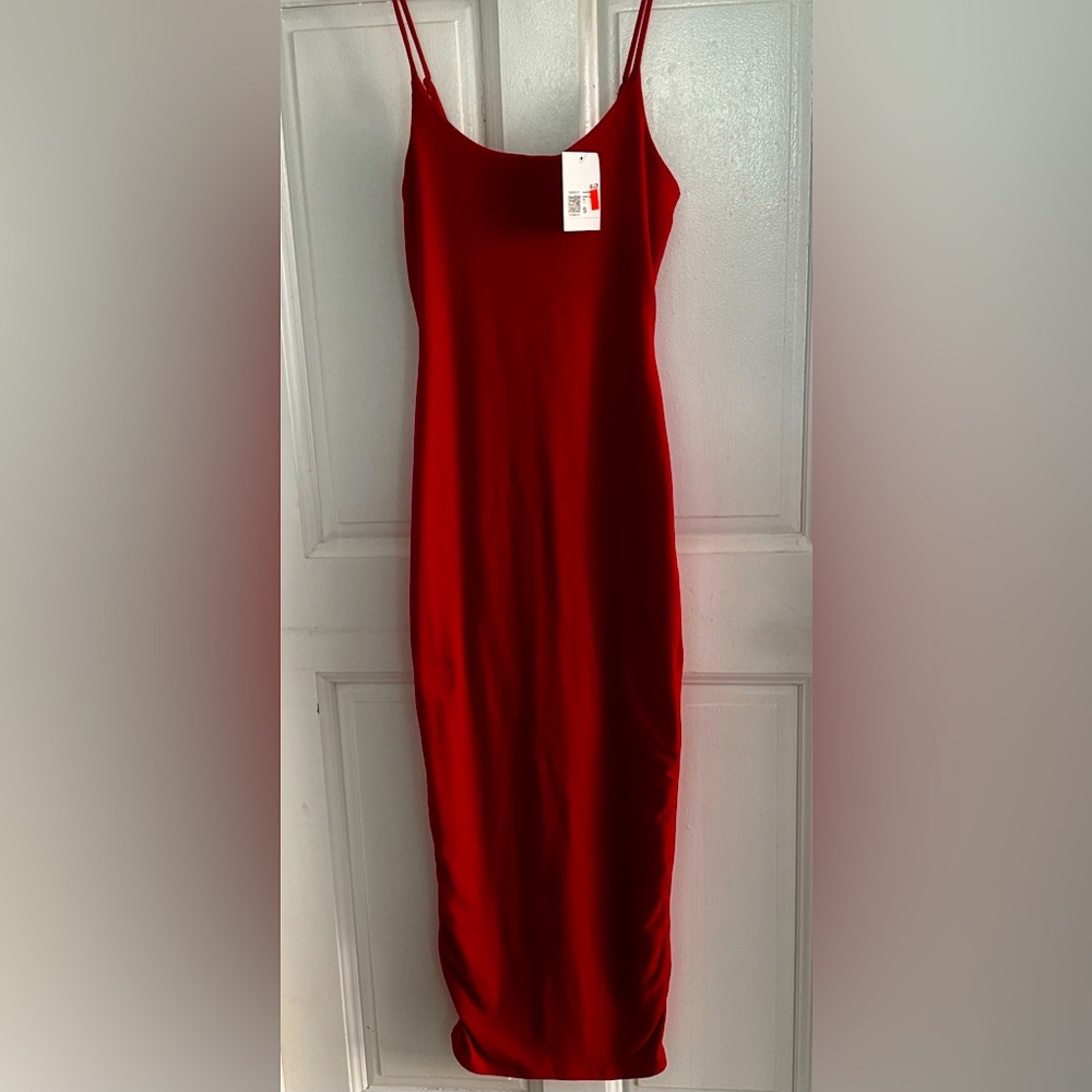Forever 21 size small red long dress new with tags‎